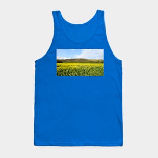 Rapeseed Field by the Hills Tank Top